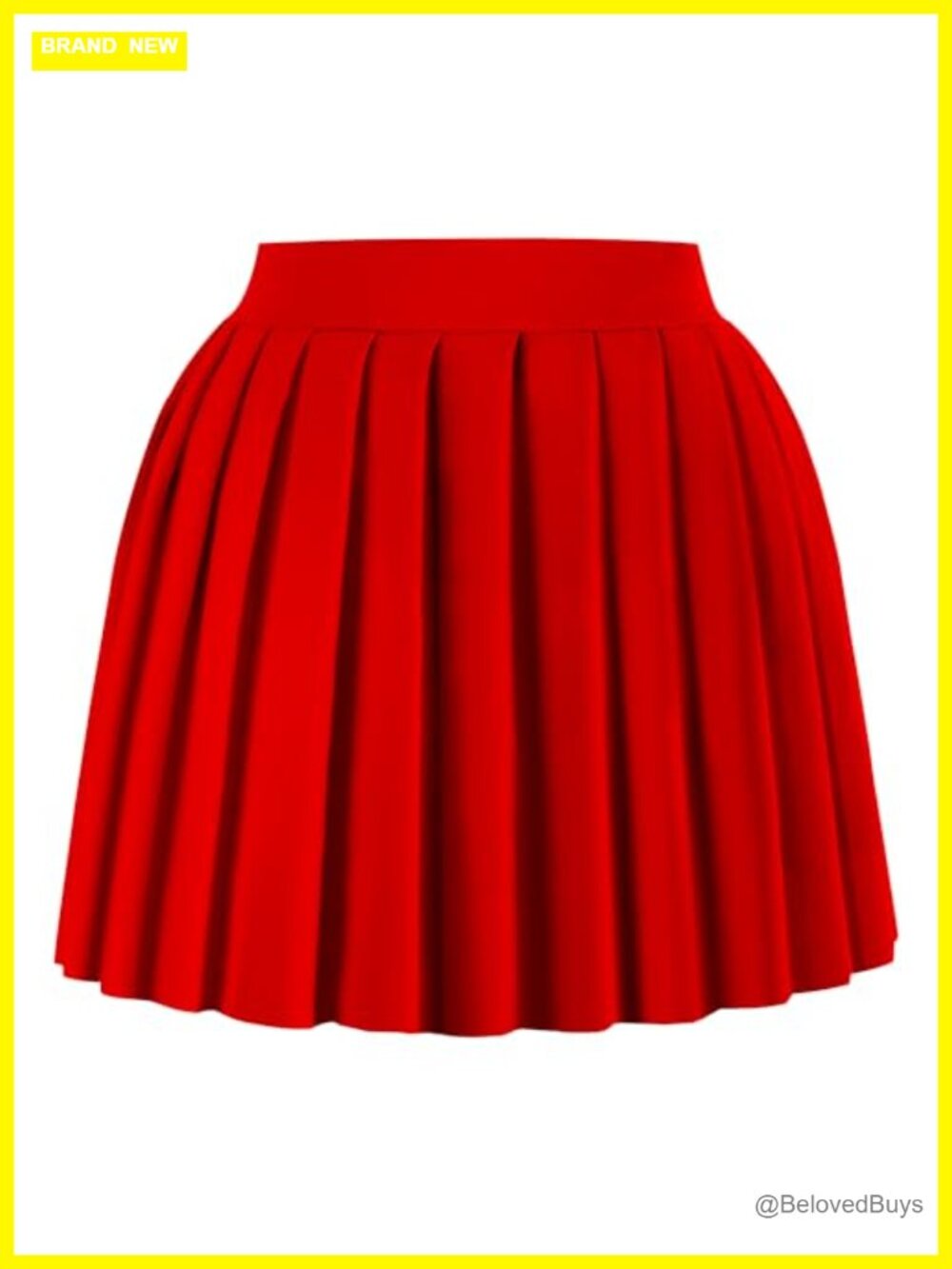 Pleated Mini Skirt A-Line High Waist Tennis Skort Stretchy Ruched